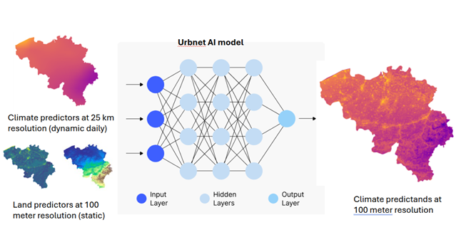Schematic visualisation of the 2D Neural Network architecture applied in this study.