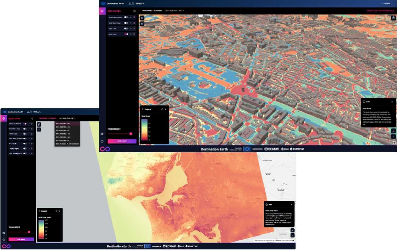 UHEATS: 100-metre resolution urban climate indicators across entire cities and 1-metre resolution assessments for selected neighbourhoods and streets